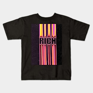 rich typography design Kids T-Shirt